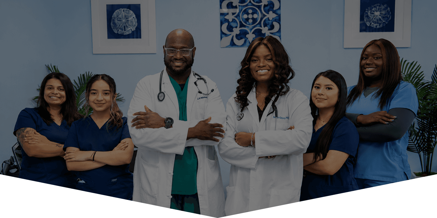 The ITHS clinical team standing together in a clinic